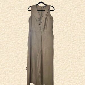 Karen Millen Khaki Green Jumpsuit (Size 8)
